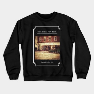 Vintage Style Northport New York Photo Crewneck Sweatshirt